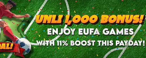 11% PAYDAY RELOAD BONUS!