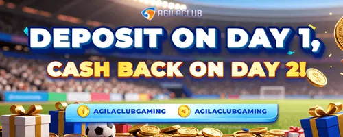 AgilaClub New Player Cashback Reward on Day Two